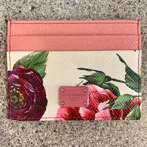 Dolce and Gabbana floral card holder